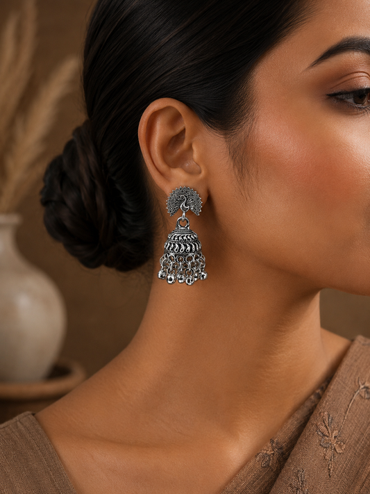 Shahi Peacock Dome Jhumka