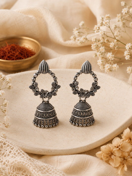 Set of 6 High Quality Jhumkas With a Free Personalised Card