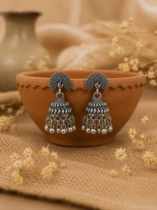 Shahi Peacock Dome Jhumka