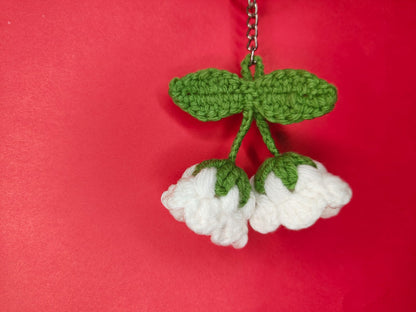 Crochet Tulip Keychain