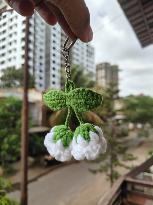 Crochet Tulip Keychain